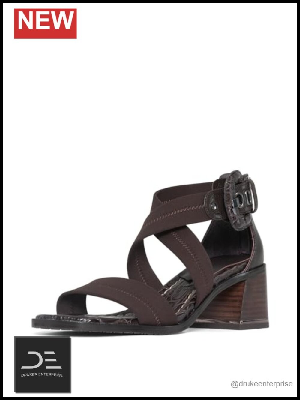 Donald Pliner Women's Helen Strap Sandals 2.25" Block Heels Open-Toe Adjustable